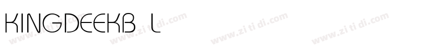 KINGDEEKB Light字体转换